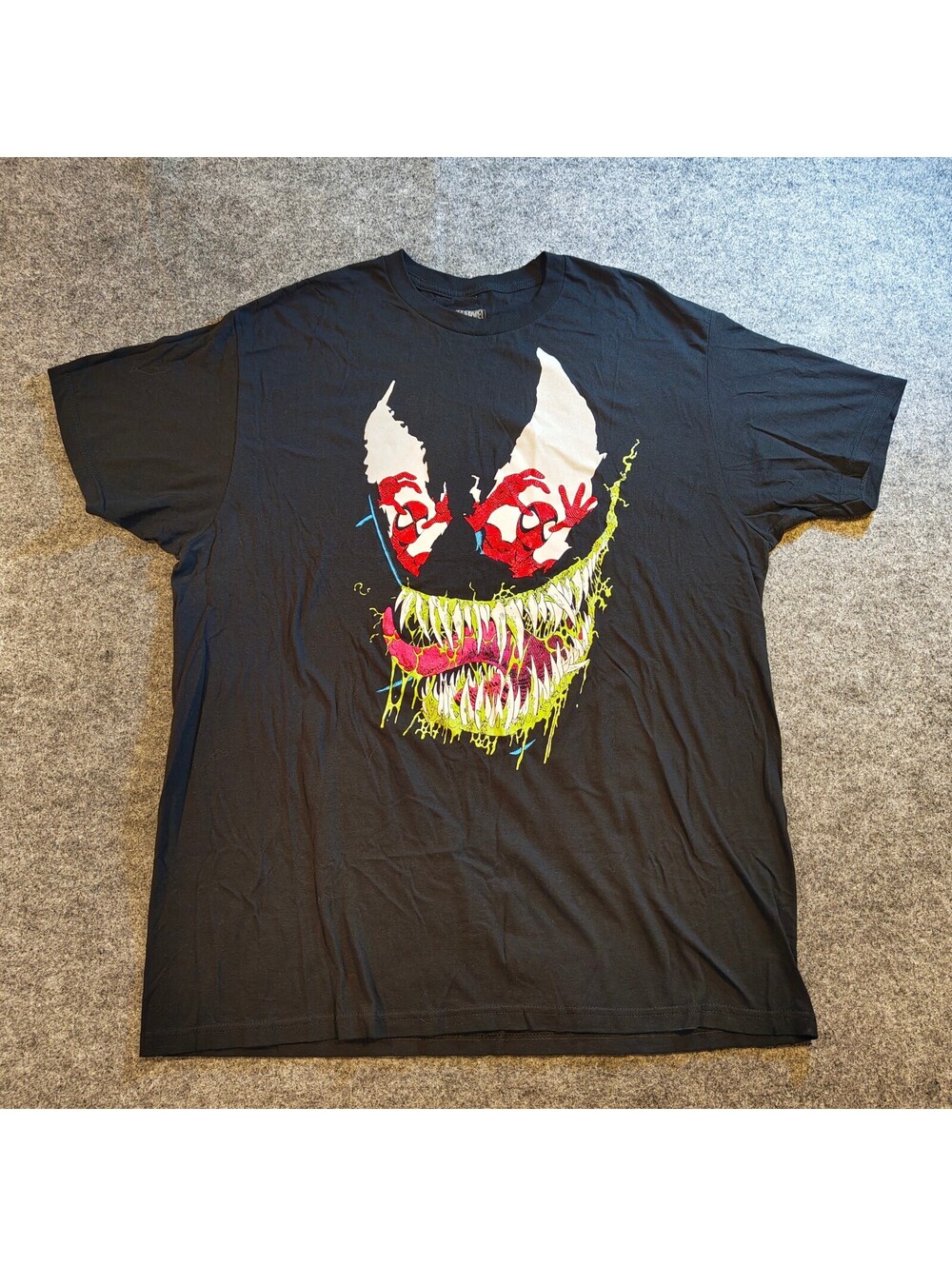 Marvel Venom Spider-Man Graphic T-Shirt Black Men's Size XL
